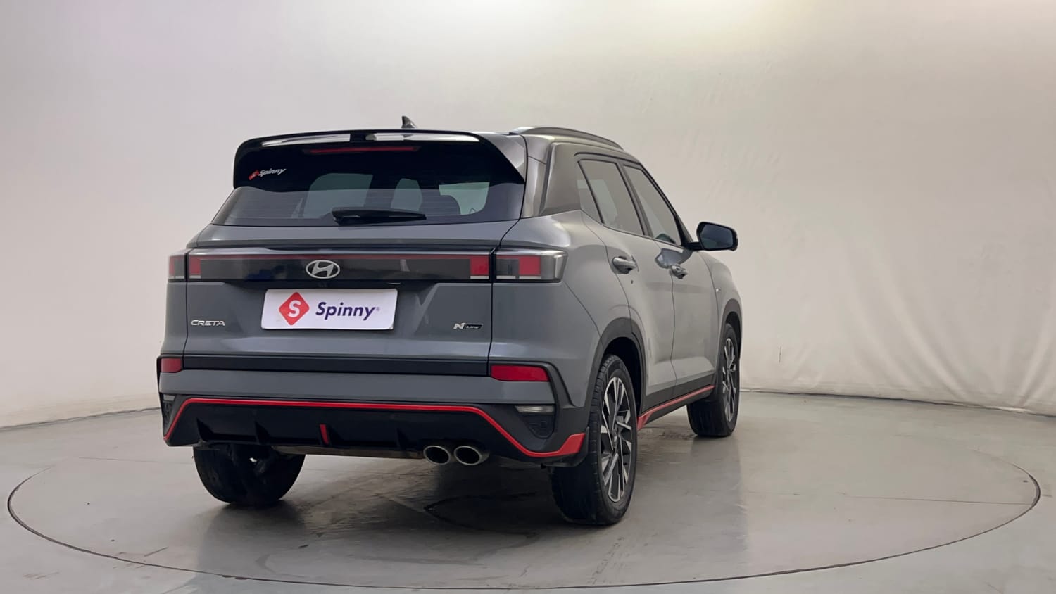 Used 2025 Hyundai Creta N-Line N10 1.5 Turbo MT Dual Tone Petrol Manual exterior RIGHT REAR CORNER VIEW