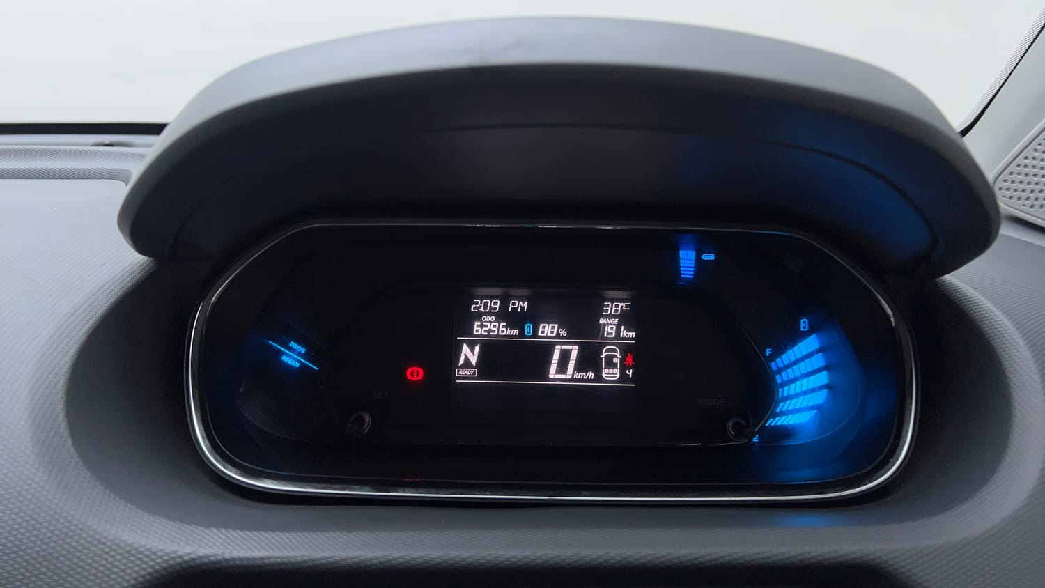 Used 2026 Tata Tiago EV XT Medium Range Electric Automatic interior CLUSTERMETER VIEW