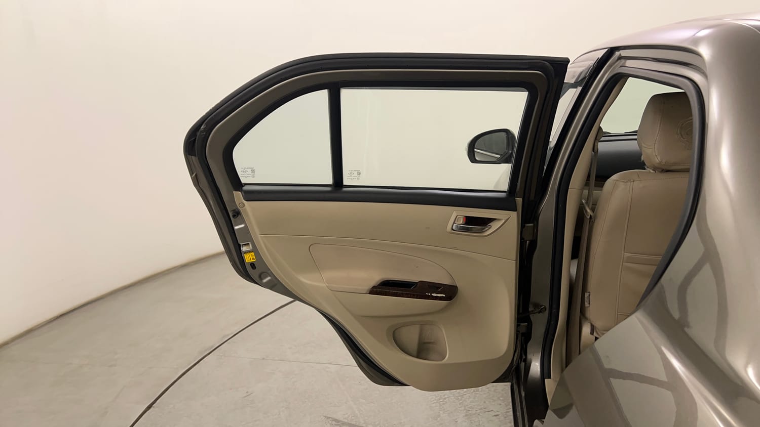 Used 2015 Maruti Suzuki Swift Dzire VXI Petrol Manual interior LEFT REAR DOOR OPEN VIEW