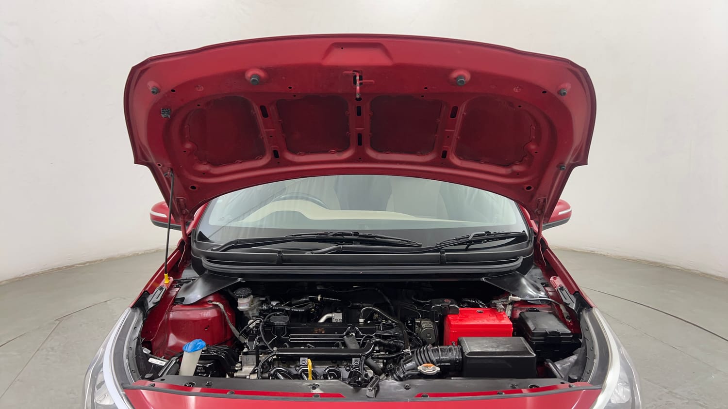 Used 2015 Hyundai Elite i20 Asta 1.2 Petrol Manual engine ENGINE & BONNET OPEN FRONT VIEW