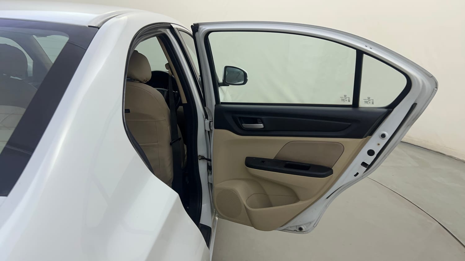 Used 2020 Honda Amaze 1.2 VX CVT Petrol Petrol Automatic interior RIGHT REAR DOOR OPEN VIEW