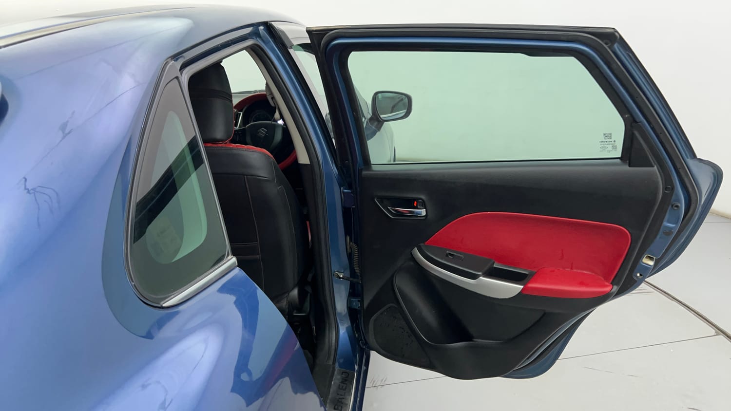 Used 2016 Maruti Suzuki Baleno Zeta 1.2 Petrol Manual interior RIGHT REAR DOOR OPEN VIEW