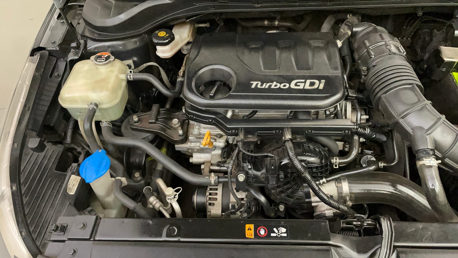 Used 2021 Hyundai Verna SX (O) 1.6 VTVT AT Petrol Automatic engine ENGINE RIGHT SIDE VIEW