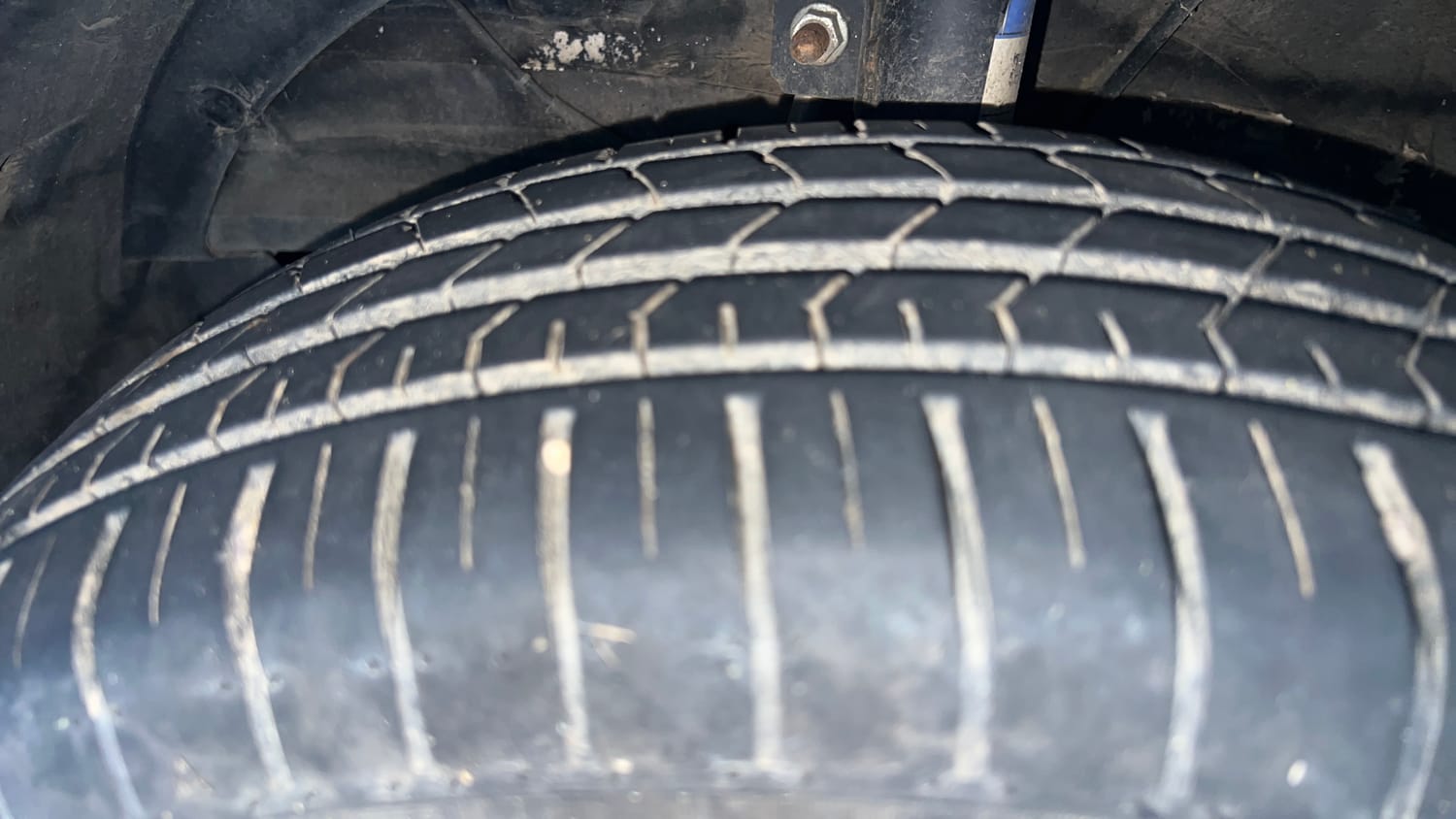 Used 2024 Toyota Glanza E Petrol Manual tyres LEFT FRONT TYRE TREAD VIEW
