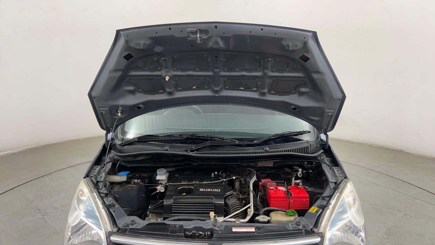 Used 2012 Maruti Suzuki Wagon R LXi Petrol Manual engine ENGINE & BONNET OPEN FRONT VIEW