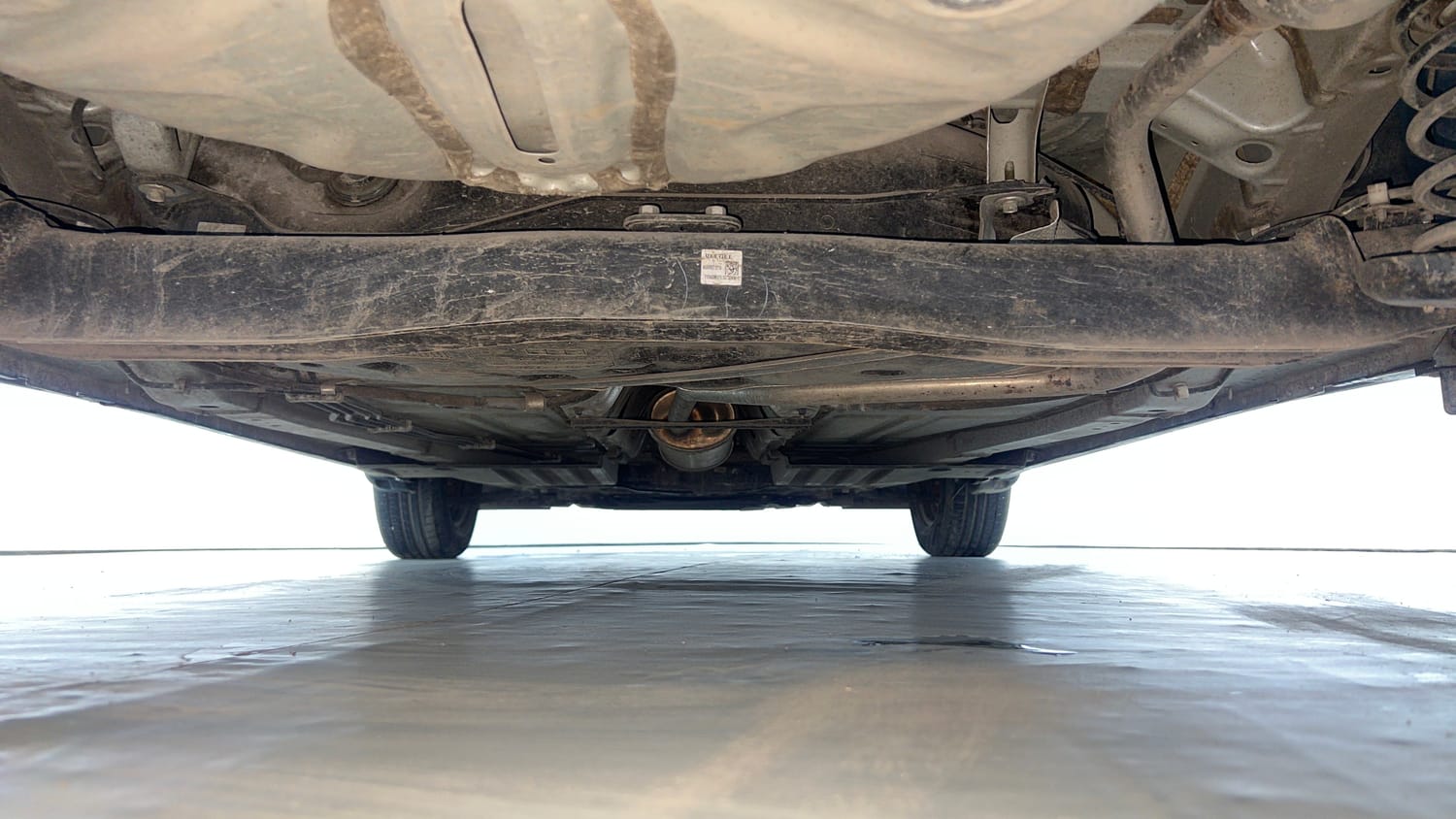 Used 2024 Toyota Glanza E Petrol Manual extra REAR UNDERBODY VIEW (TAKEN FROM REAR)