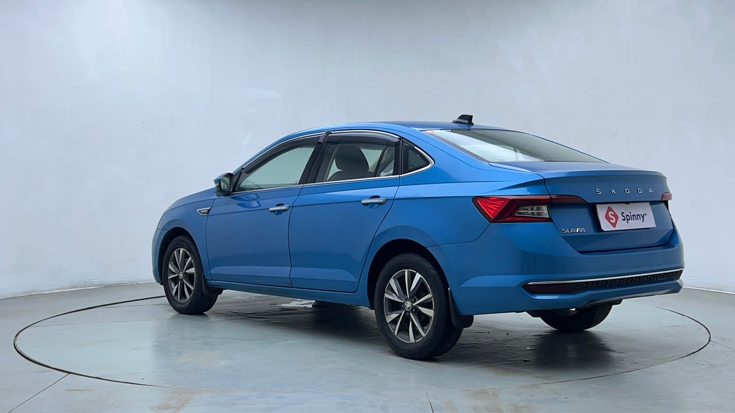 Used 2022 Skoda Slavia Style 1.0L TSI MT Petrol Manual exterior LEFT REAR CORNER VIEW