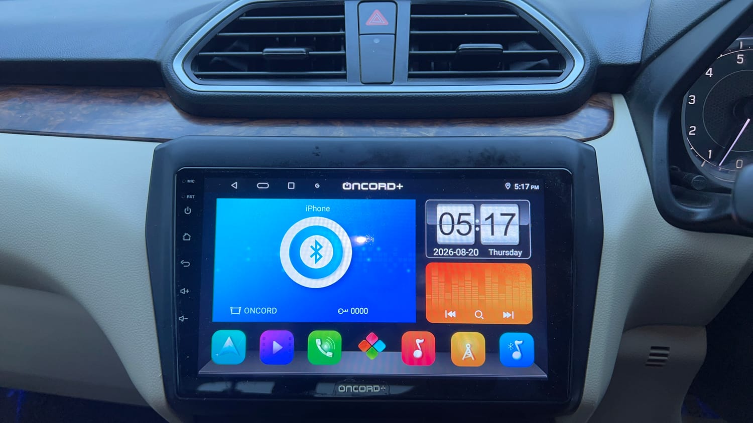 Used 2017 Maruti Suzuki Dzire VXi AMT Petrol Automatic interior MUSIC SYSTEM & AC CONTROL VIEW
