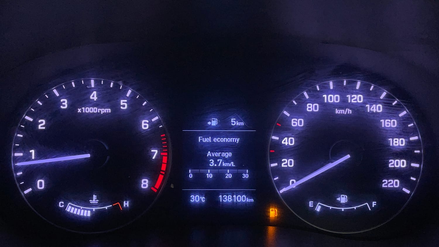 Used 2018 Hyundai Creta SX 1.6 (O) Petrol Petrol Manual interior CLUSTERMETER VIEW