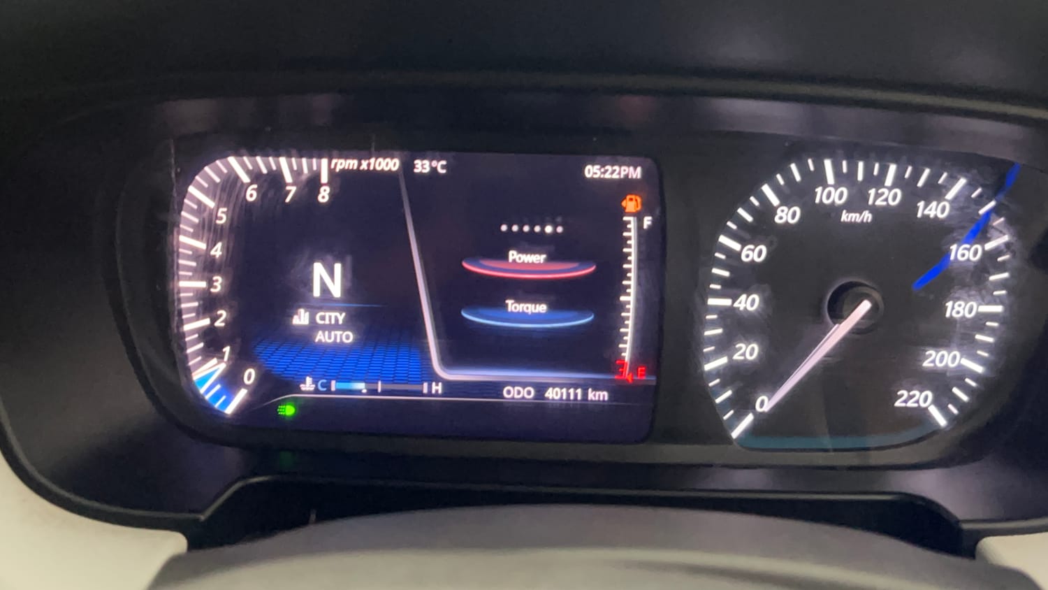 Used 2024 Tata Punch Creative Dual Tone AMT Sunroof Petrol Automatic interior CLUSTERMETER VIEW