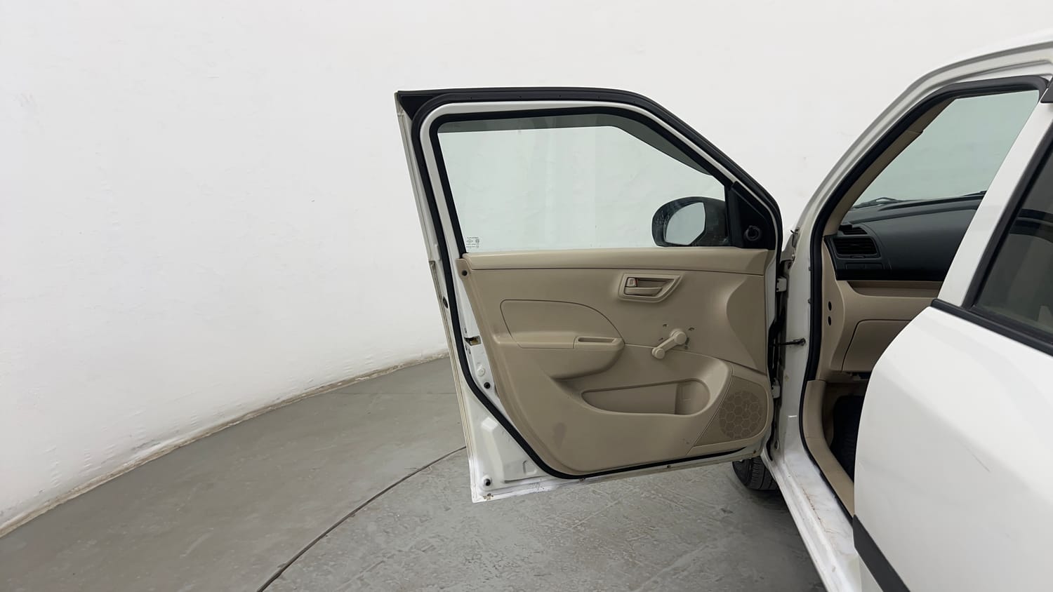 Used 2012 Maruti Suzuki Swift Dzire LXI Petrol Manual interior LEFT FRONT DOOR OPEN VIEW