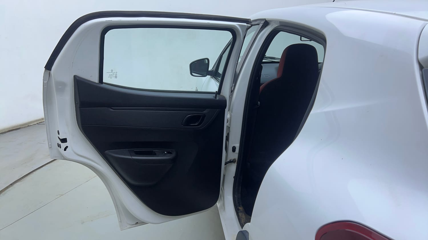 Used 2022 Renault Kwid RXT 1.0 Petrol Manual interior LEFT REAR DOOR OPEN VIEW