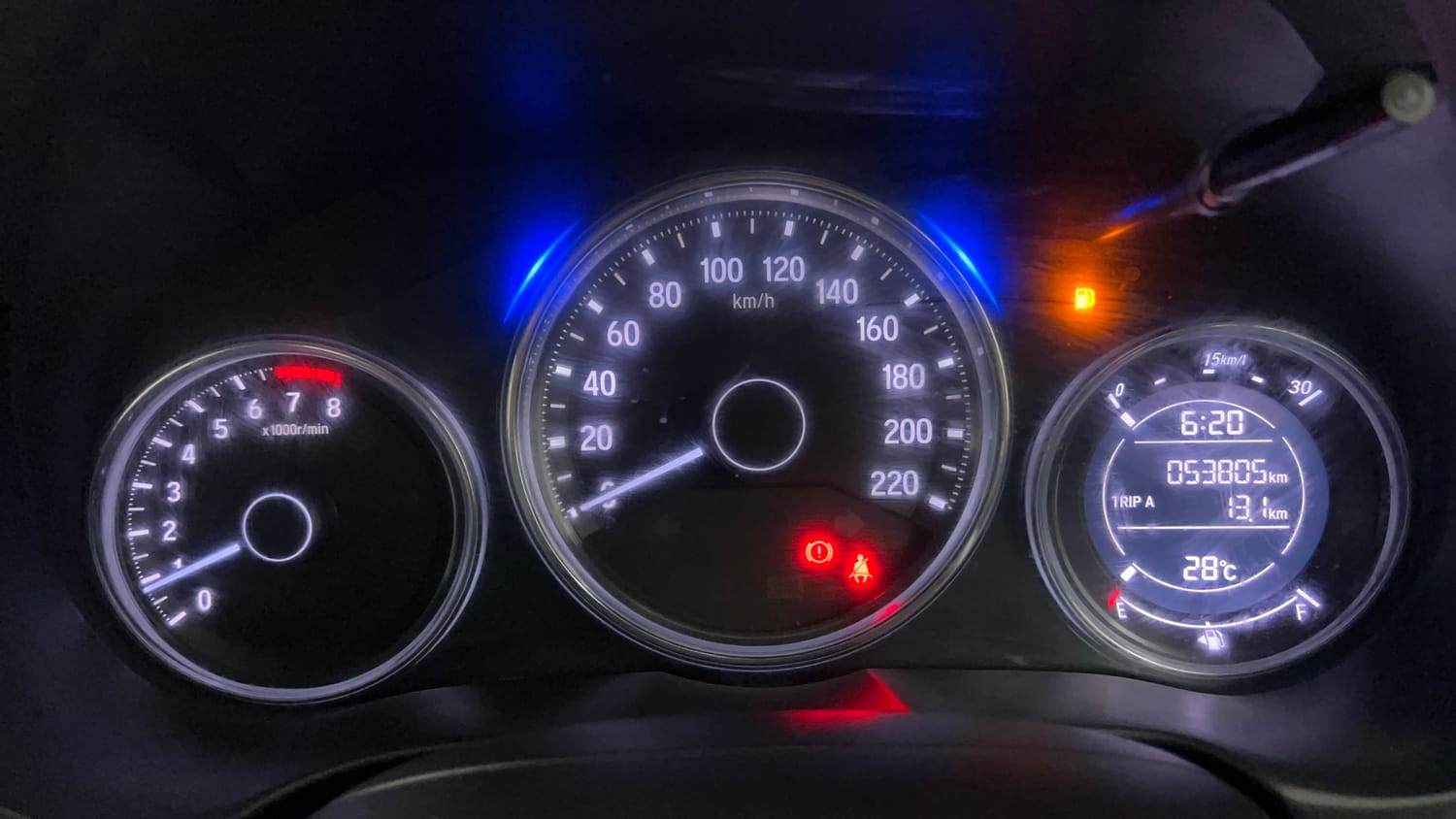 Used 2018 Honda City VX Petrol Petrol Manual interior CLUSTERMETER VIEW