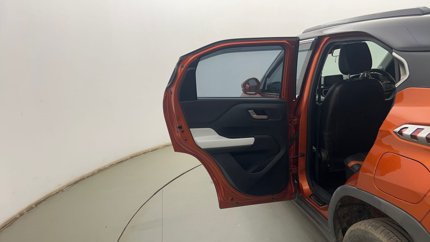 Used 2024 Tata Punch Creative Dual Tone AMT Sunroof Petrol Automatic interior LEFT REAR DOOR OPEN VIEW