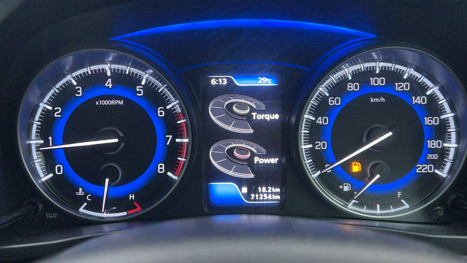 Used 2018 Maruti Suzuki Baleno Alpha 1.2 Petrol Manual interior CLUSTERMETER VIEW