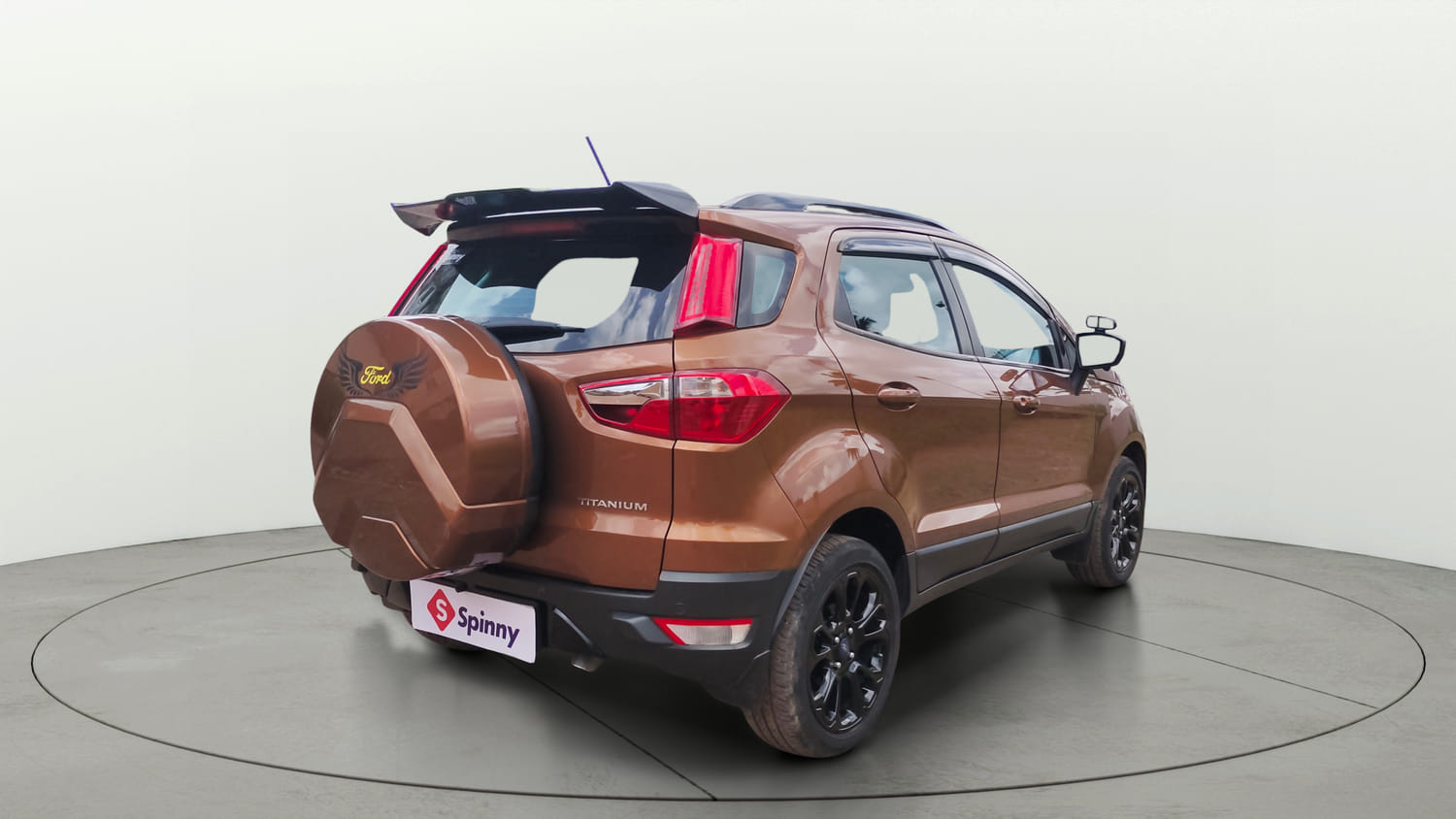 Used 2018 Ford EcoSport Titanium + 1.5L Ti-VCT AT Petrol Automatic exterior RIGHT REAR CORNER VIEW