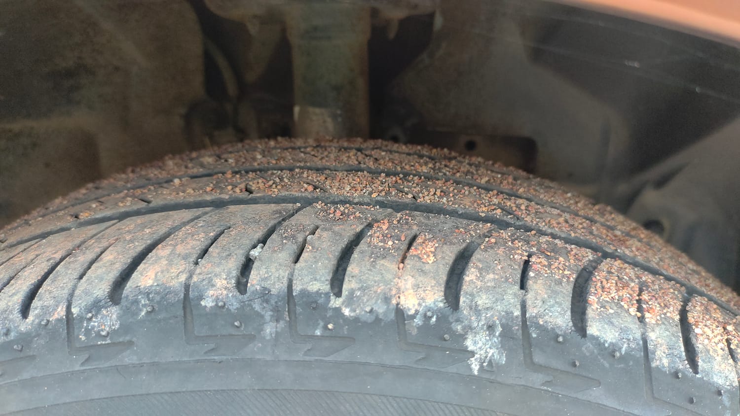Used 2018 Ford EcoSport Titanium + 1.5L Ti-VCT AT Petrol Automatic tyres RIGHT FRONT TYRE TREAD VIEW