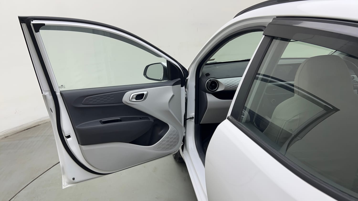 Used 2025 Hyundai Grand i10 Nios Sportz 1.2 Kappa VTVT Petrol Manual interior LEFT FRONT DOOR OPEN VIEW