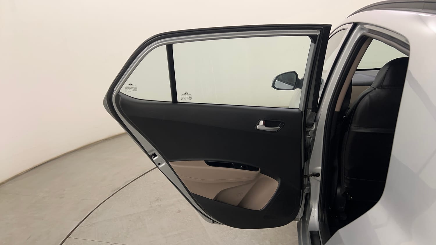 Used 2019 Hyundai Grand i10 Sportz AT 1.2 Kappa VTVT Petrol Automatic interior LEFT REAR DOOR OPEN VIEW