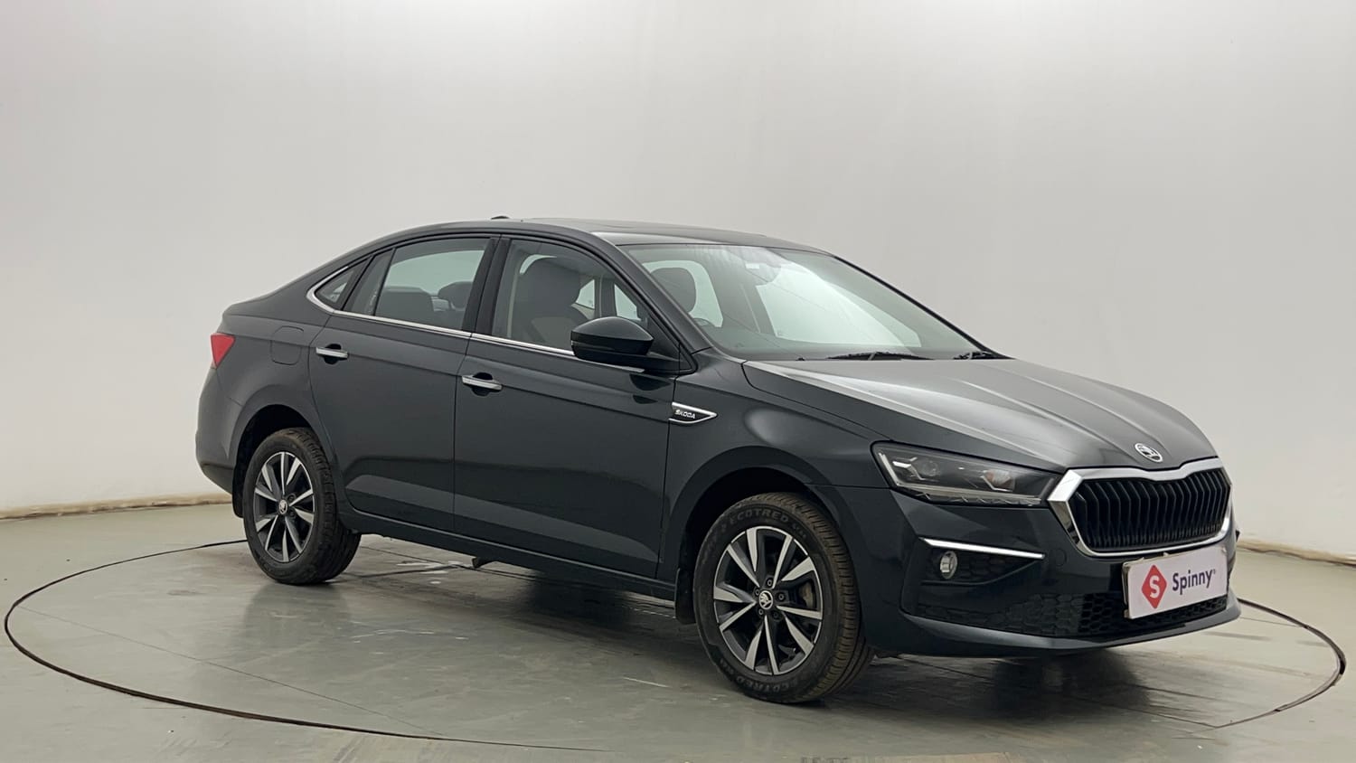 Used 2023 Skoda Slavia Style 1.0L TSI MT Petrol Manual exterior RIGHT FRONT CORNER VIEW