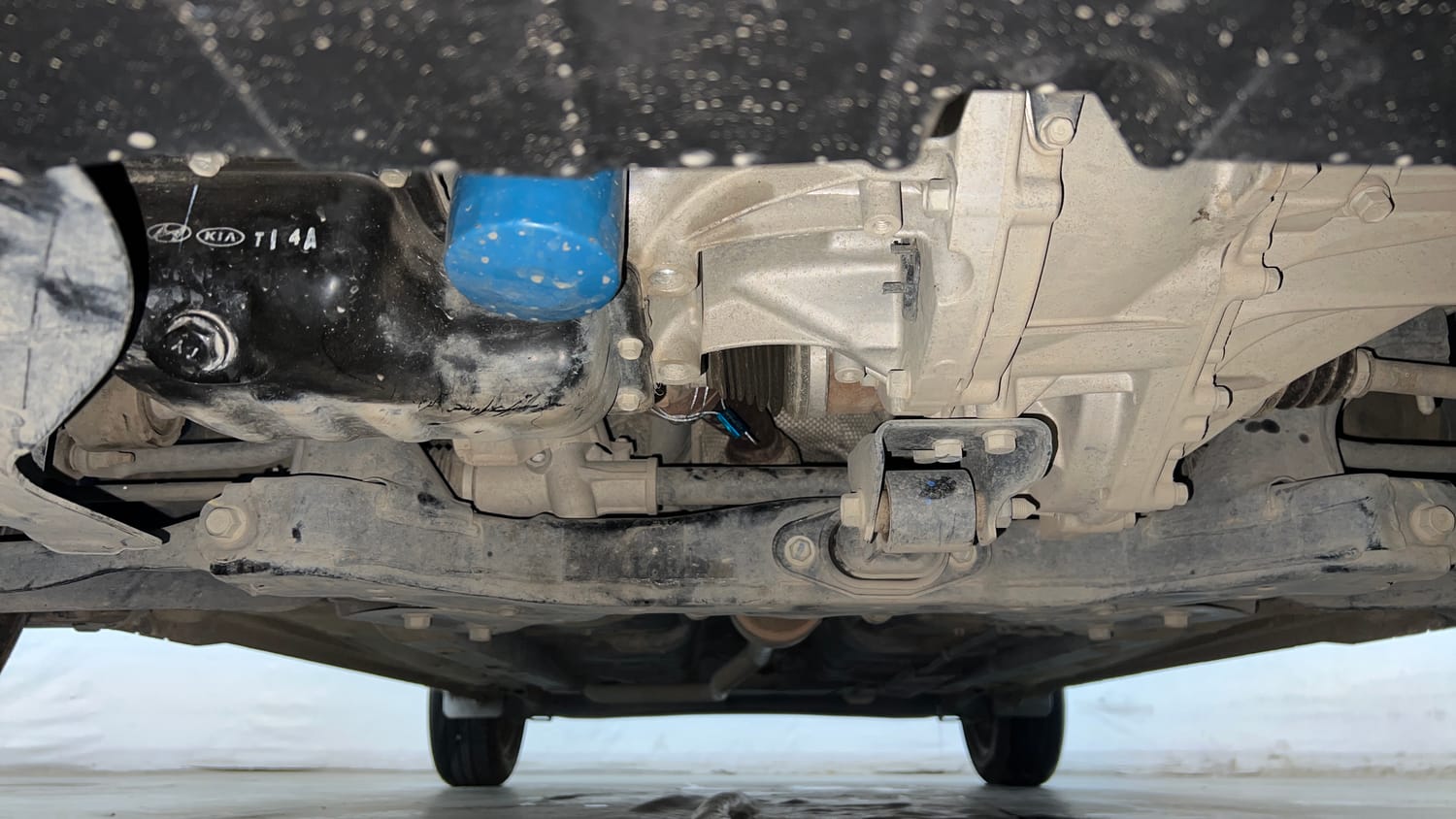 Used 2025 Hyundai Grand i10 Nios Sportz 1.2 Kappa VTVT Petrol Manual extra FRONT LEFT UNDERBODY VIEW