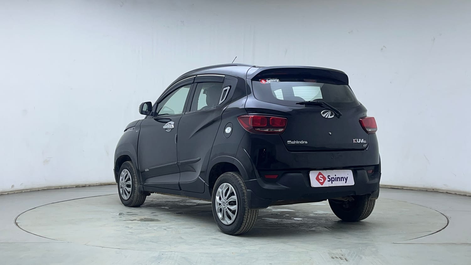 Used 2017 Mahindra KUV100 K6+ 5 STR Petrol Manual exterior LEFT REAR CORNER VIEW