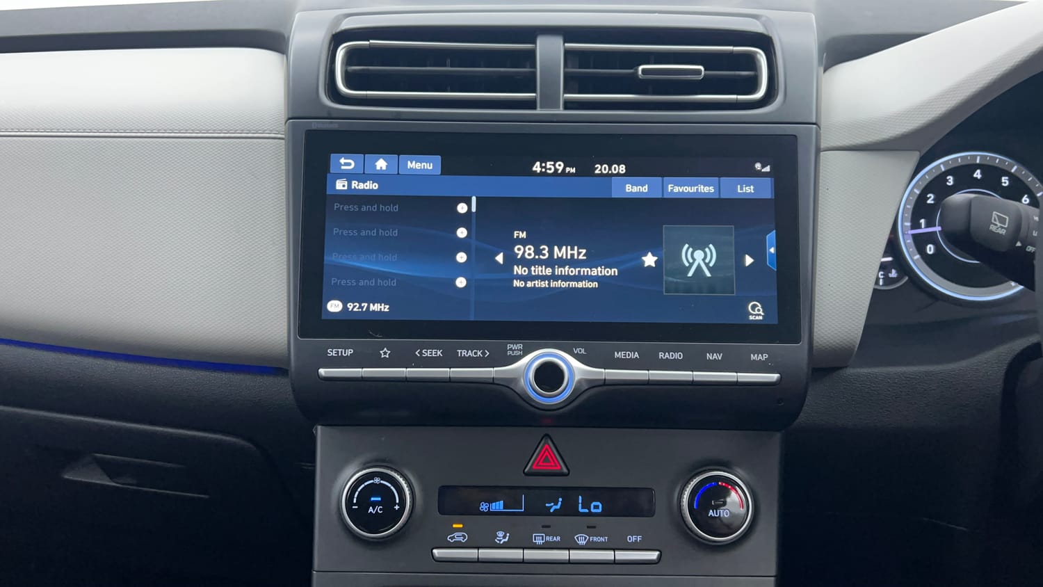 Used 2023 Hyundai Creta SX 1.5 Petrol Petrol Manual interior MUSIC SYSTEM & AC CONTROL VIEW
