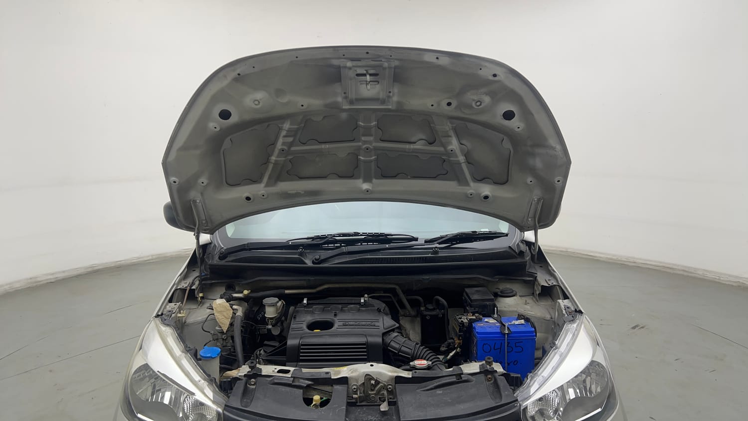 Used 2014 Maruti Suzuki Celerio VXi AMT Petrol Automatic engine ENGINE & BONNET OPEN FRONT VIEW