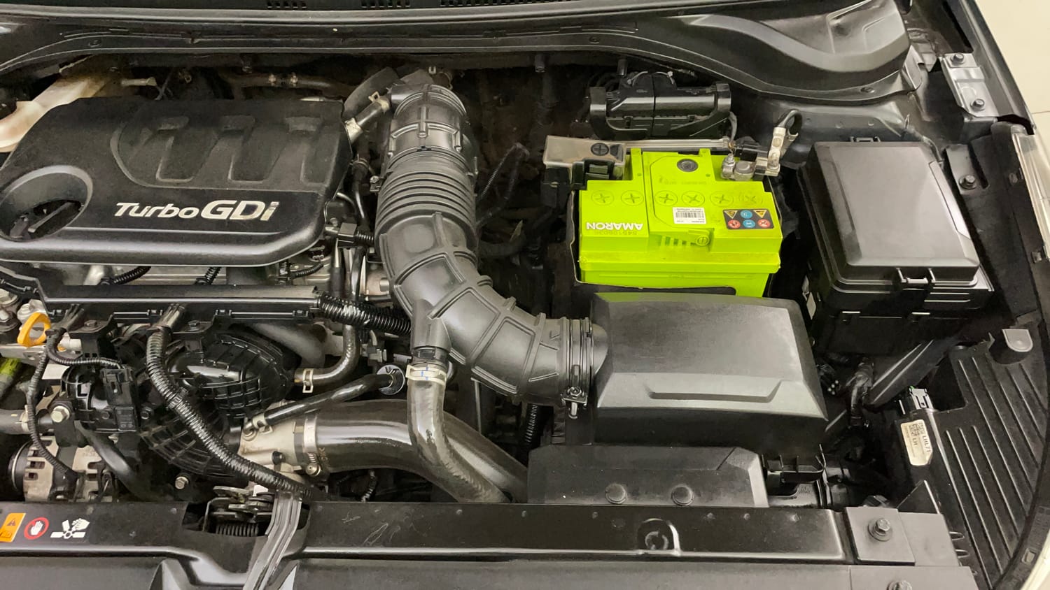 Used 2021 Hyundai Verna SX (O) 1.6 VTVT AT Petrol Automatic engine ENGINE LEFT SIDE VIEW