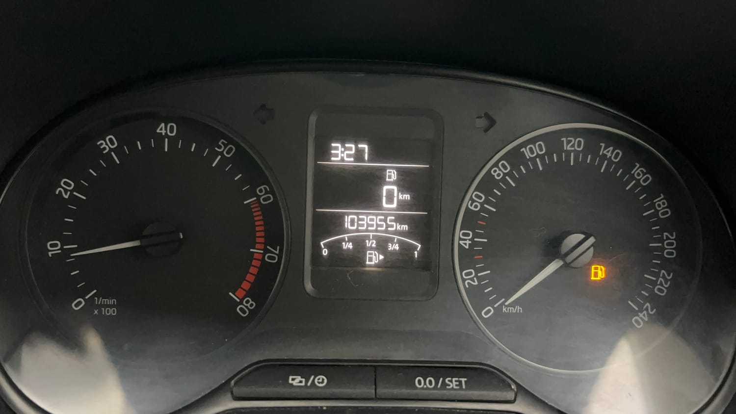 Used 2018 Skoda Rapid Style 1.6 MPI Petrol Manual interior CLUSTERMETER VIEW