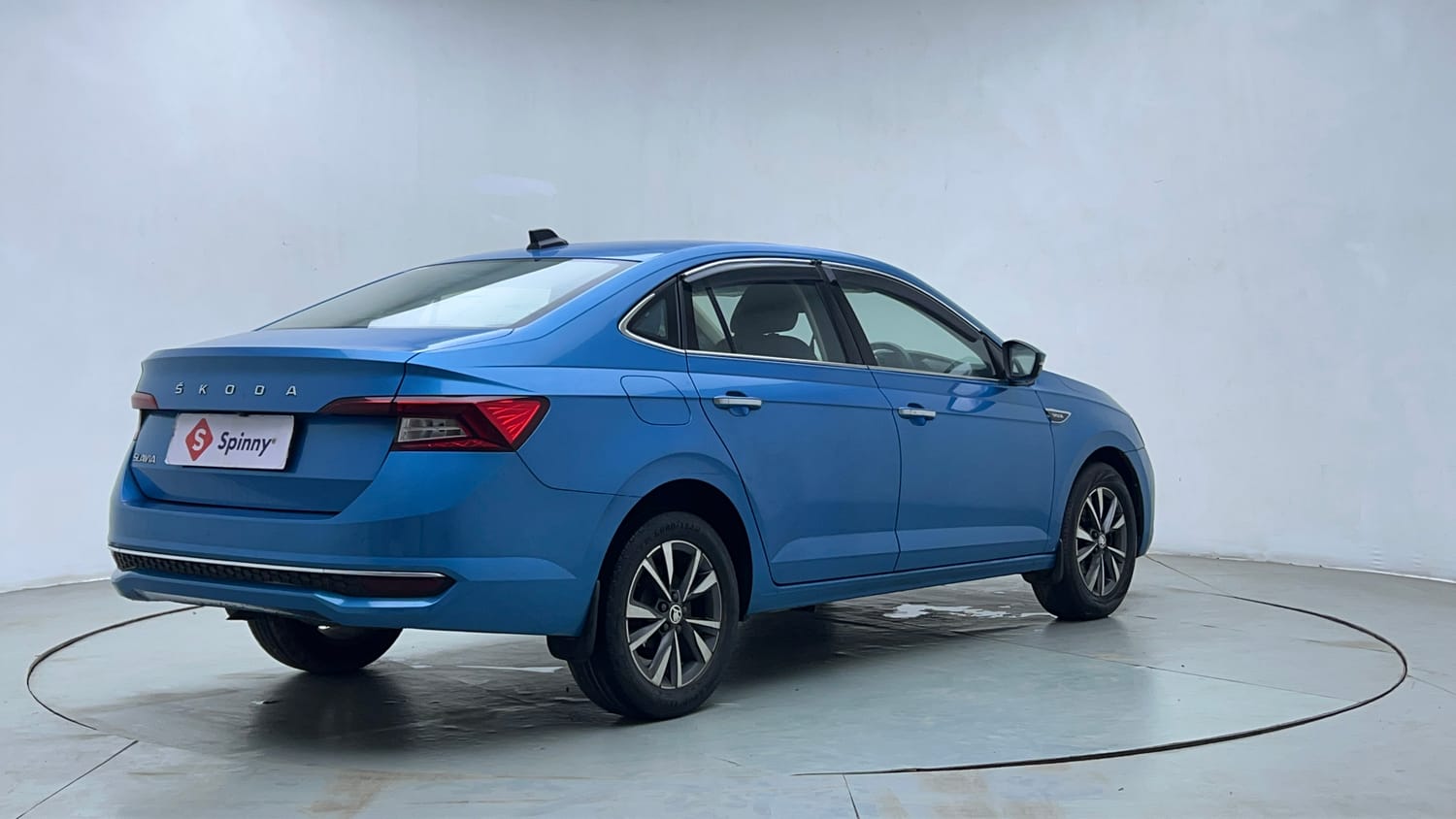 Used 2022 Skoda Slavia Style 1.0L TSI MT Petrol Manual exterior RIGHT REAR CORNER VIEW