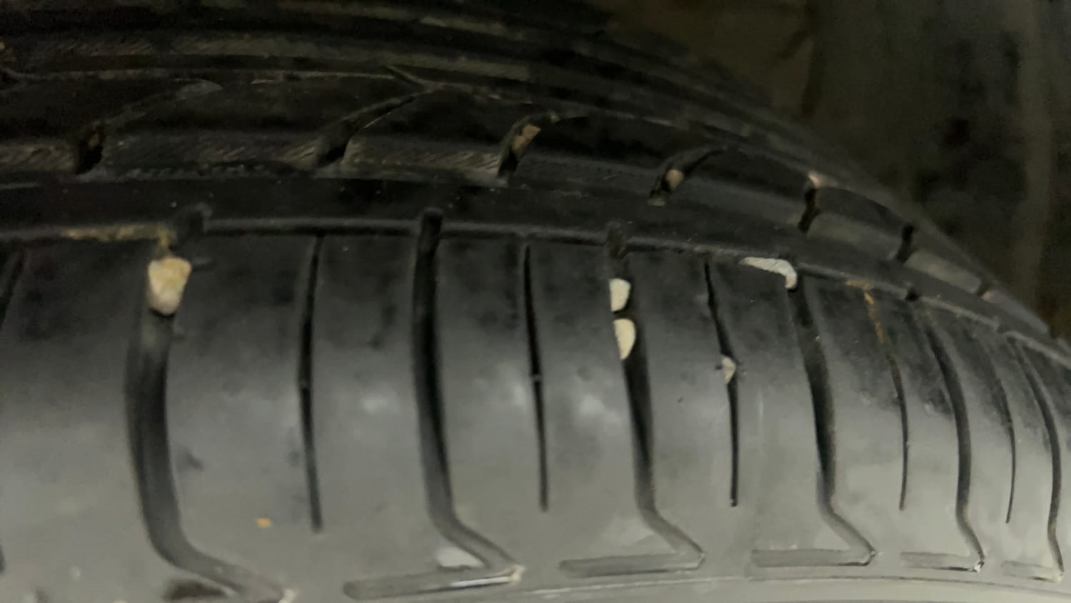 Used 2020 Hyundai Creta SX (O) 1.4 Turbo 7 DCT Petrol Automatic tyres LEFT FRONT TYRE TREAD VIEW