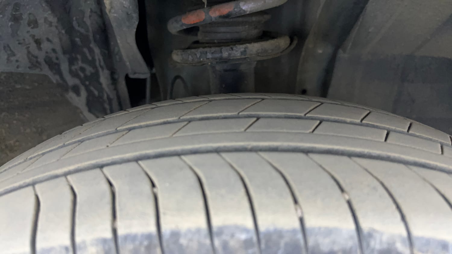 Used 2020 Renault Triber RXZ Petrol Manual tyres RIGHT FRONT TYRE TREAD VIEW