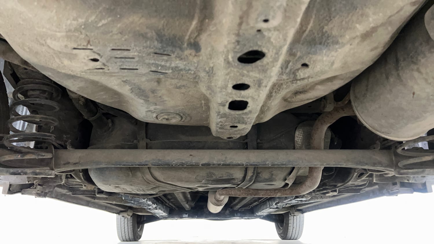 Used 2012 Maruti Suzuki Swift Dzire LXI Petrol Manual extra REAR UNDERBODY VIEW (TAKEN FROM REAR)