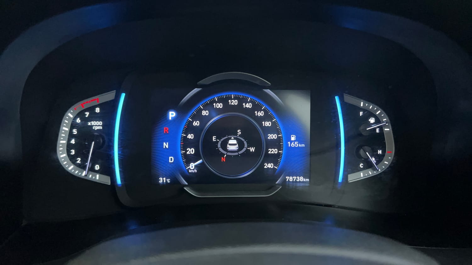 Used 2020 Hyundai Creta SX (O) 1.4 Turbo 7 DCT Petrol Automatic interior CLUSTERMETER VIEW