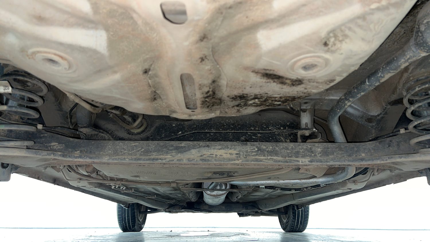Used 2017 Maruti Suzuki Dzire ZXi Petrol Manual extra REAR UNDERBODY VIEW (TAKEN FROM REAR)