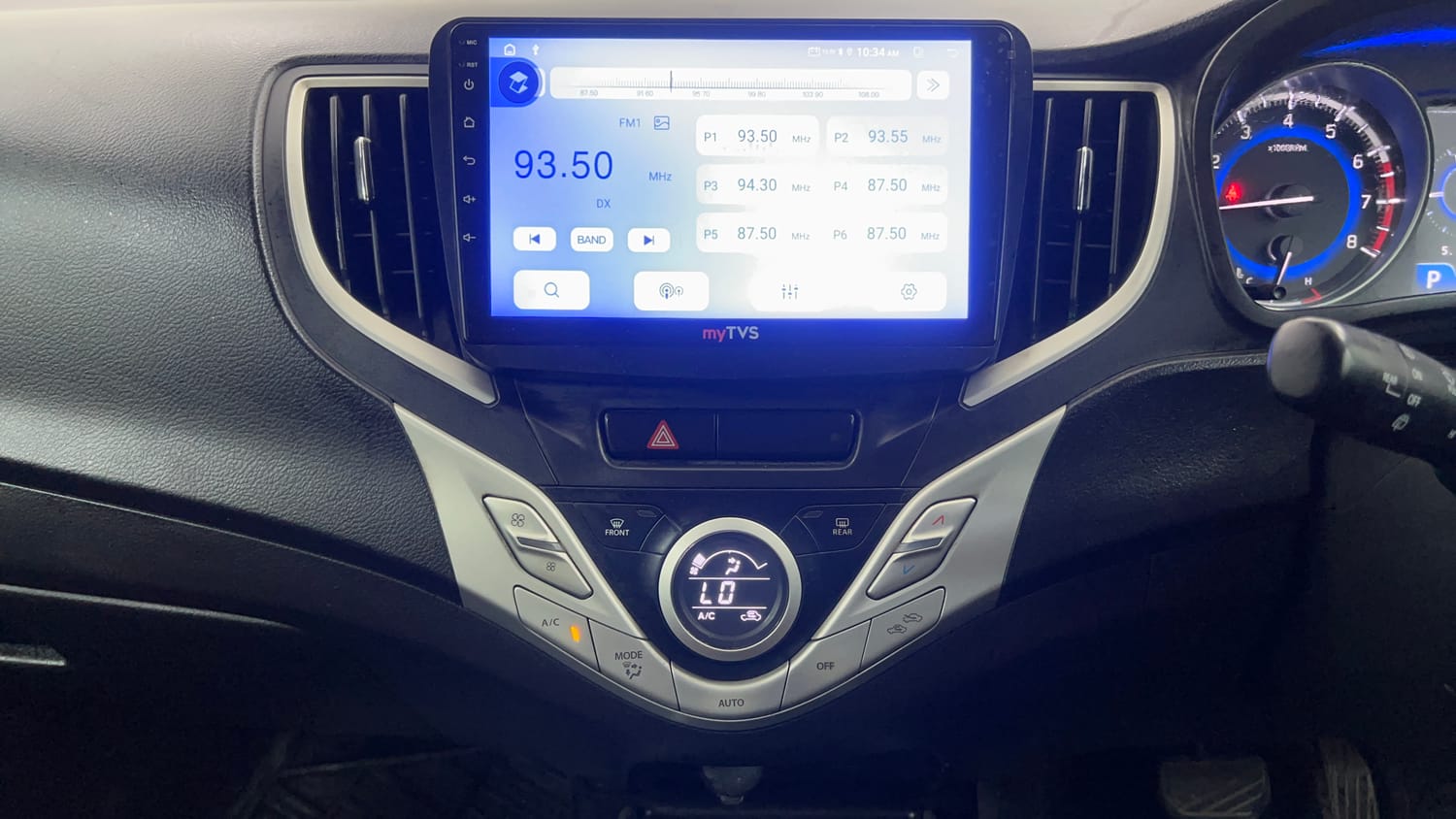 Used 2016 Maruti Suzuki Baleno Zeta 1.2 Petrol Manual interior MUSIC SYSTEM & AC CONTROL VIEW