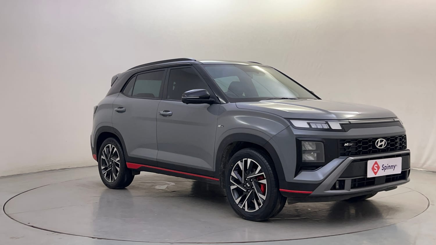 Used 2025 Hyundai Creta N-Line N10 1.5 Turbo MT Dual Tone Petrol Manual exterior RIGHT FRONT CORNER VIEW