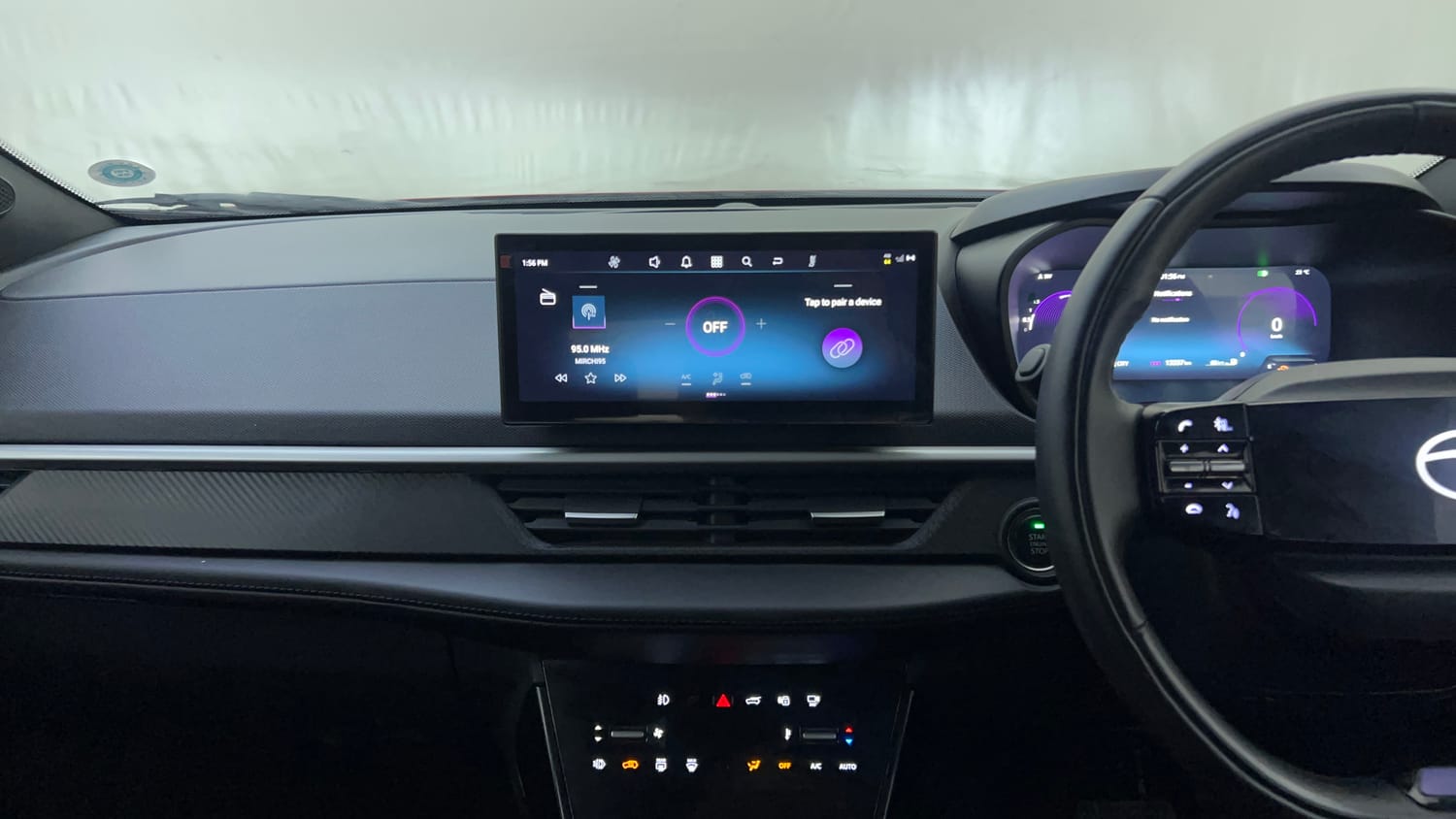 Used 2023 Tata Nexon Fearless Plus S 1.2 Revotron Petrol 7DCA DT Petrol Automatic interior MUSIC SYSTEM & AC CONTROL VIEW