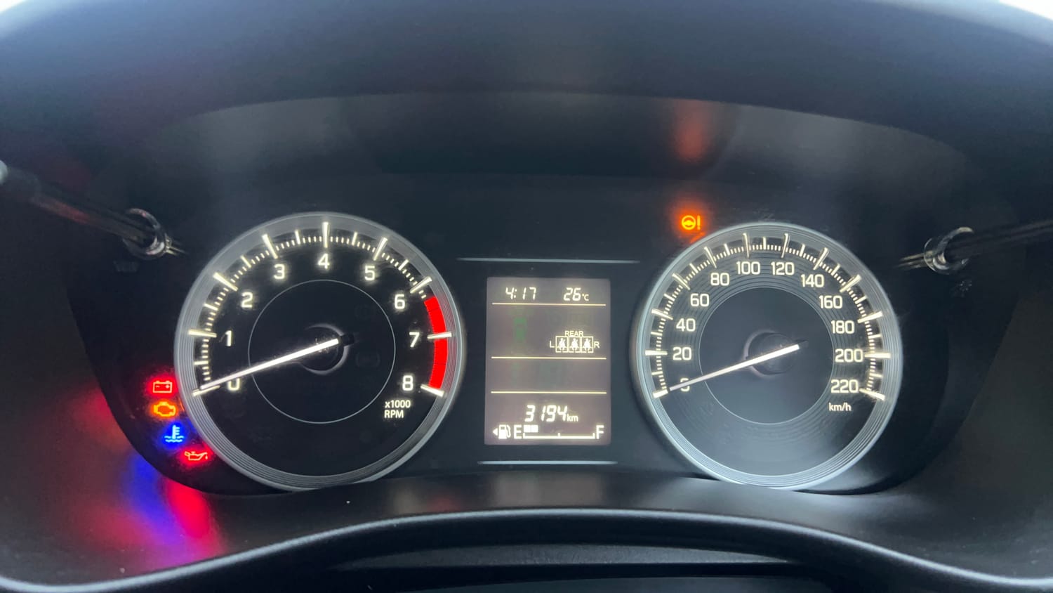 Used 2024 Toyota Glanza E Petrol Manual interior CLUSTERMETER VIEW