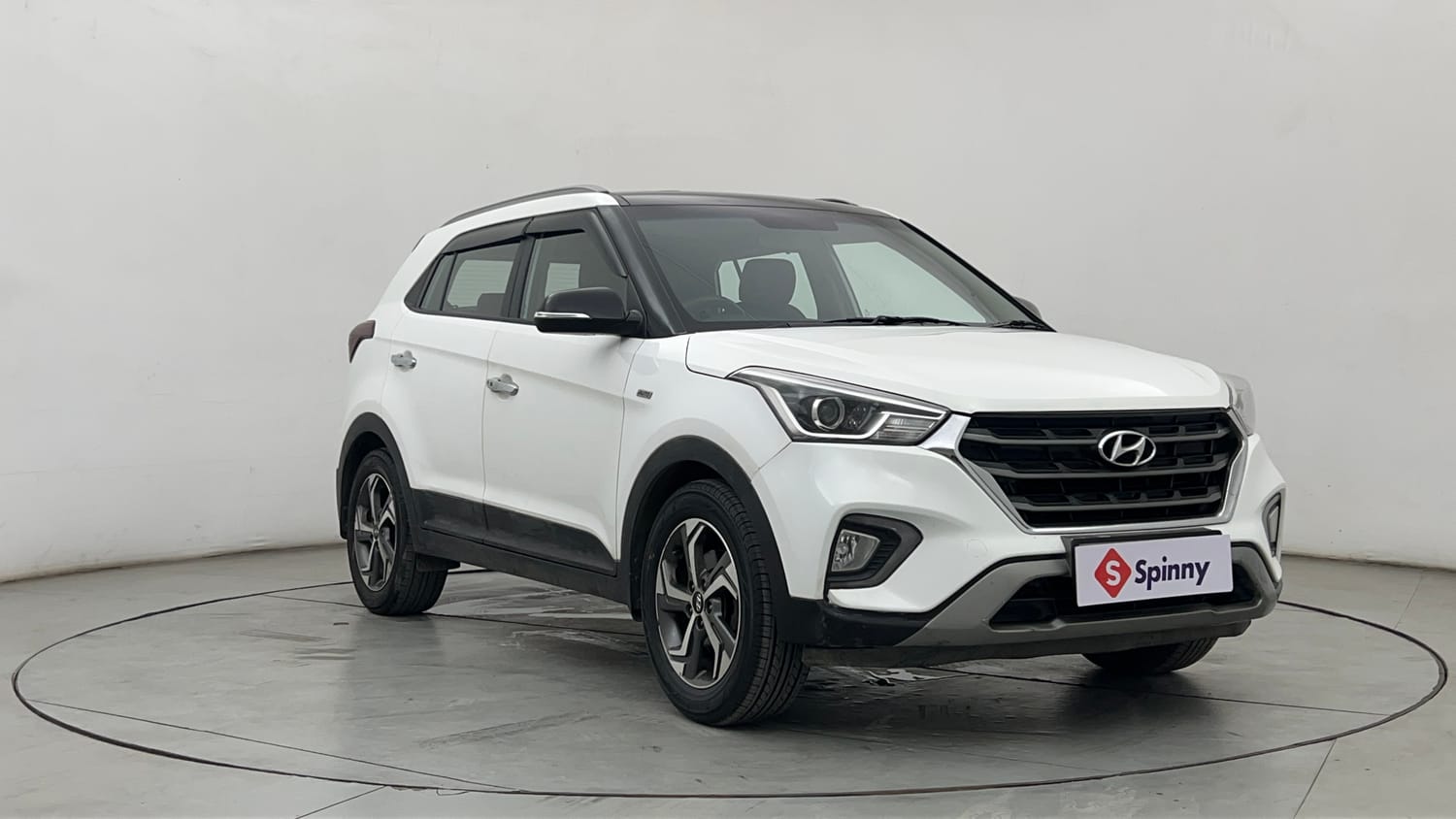 Used 2019 Hyundai Creta SX 1.6 AT Petrol Petrol Automatic exterior RIGHT FRONT CORNER VIEW