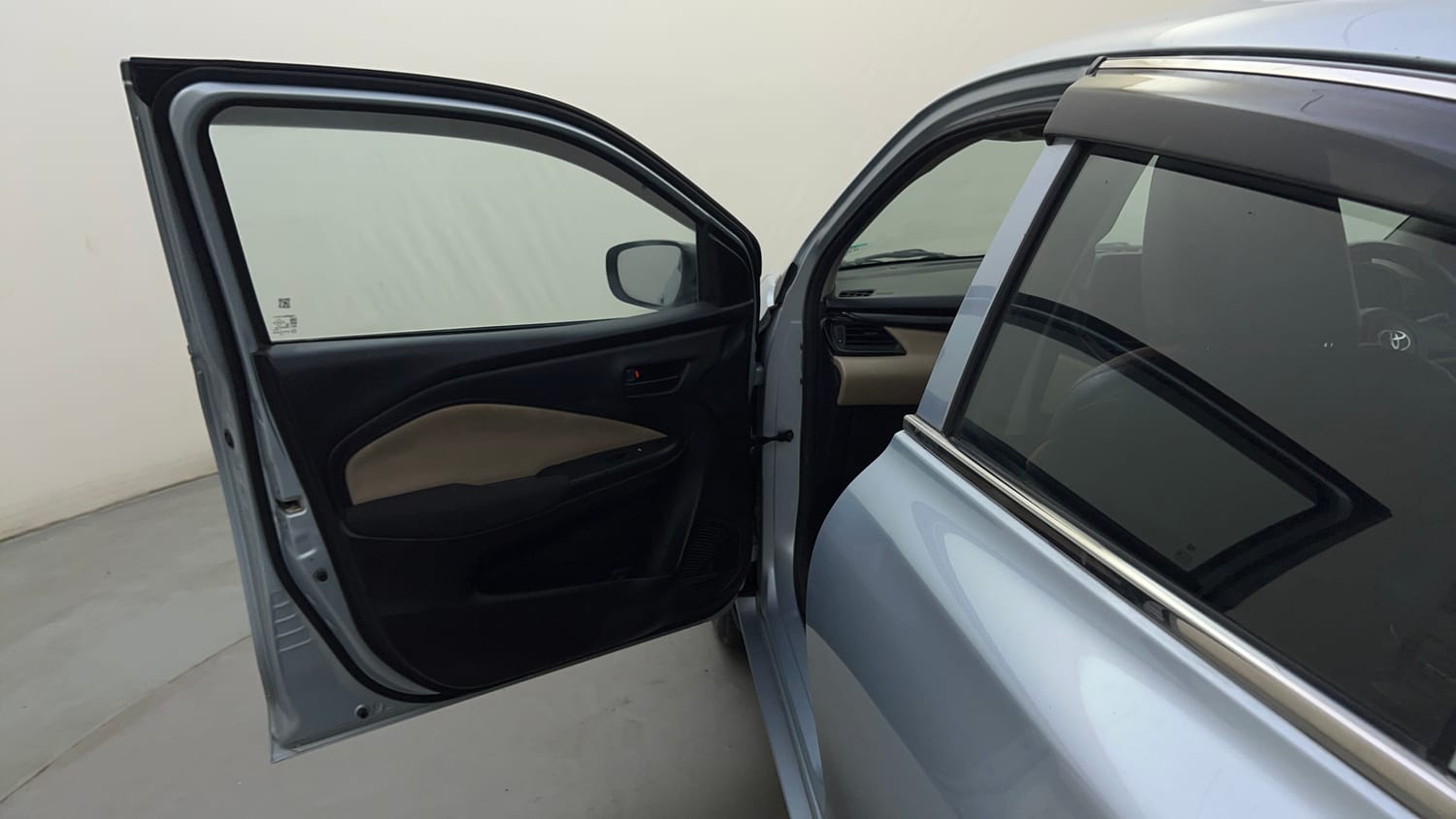 Used 2025 Toyota Glanza E Petrol Manual interior LEFT FRONT DOOR OPEN VIEW