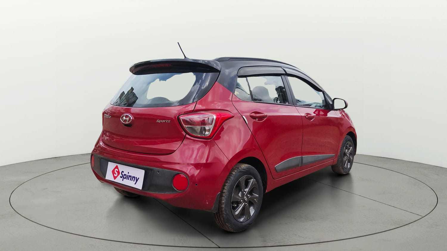 Used 2018 Hyundai Grand i10 Sportz 1.2 Kappa VTVT Dual Tone Petrol Manual exterior RIGHT REAR CORNER VIEW