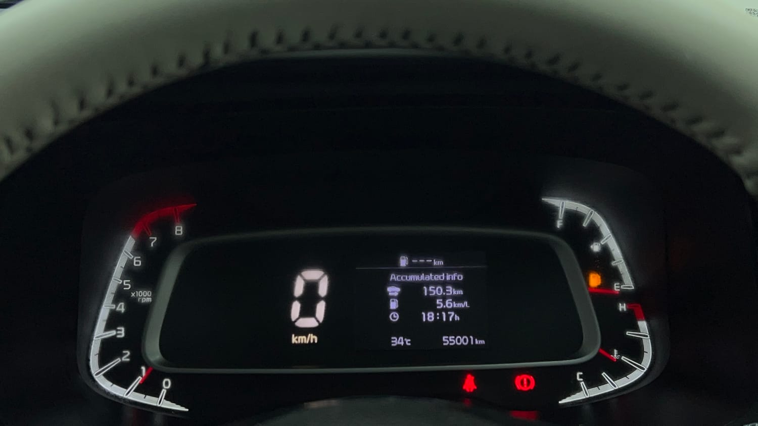 Used 2022 Kia Sonet HTK Plus 1.2 Petrol Manual interior CLUSTERMETER VIEW