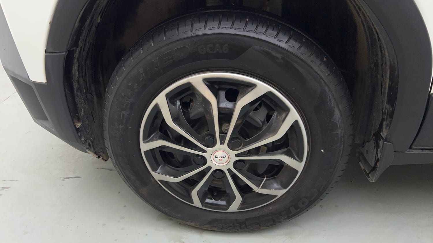 Used 2026 Tata Punch Pure + Petrol Manual tyres LEFT FRONT TYRE RIM VIEW