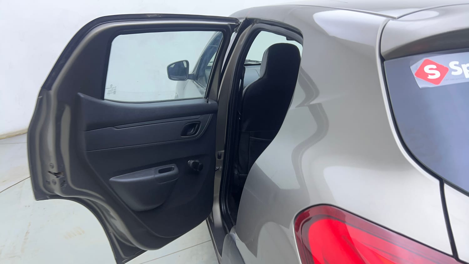 Used 2017 Renault Kwid 1.0 RXT Petrol Manual interior LEFT REAR DOOR OPEN VIEW
