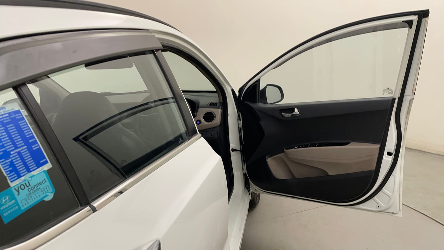 Used 2015 Hyundai Grand i10 Asta 1.2 Kappa VTVT (O) Petrol Manual interior RIGHT FRONT DOOR OPEN VIEW