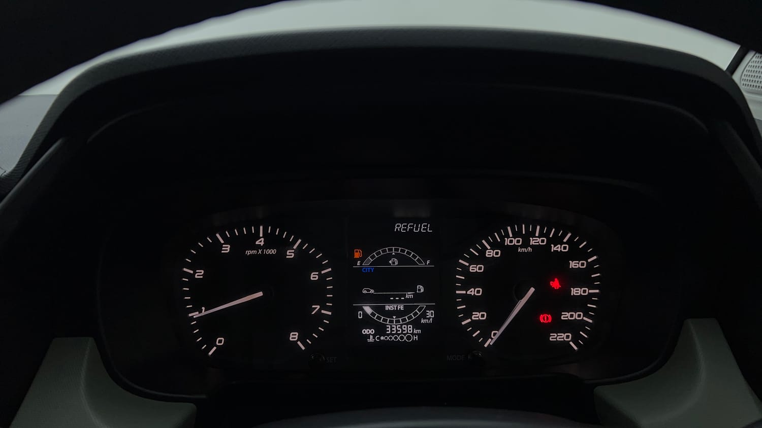 Used 2022 Tata Punch Adventure MT Petrol Manual interior CLUSTERMETER VIEW