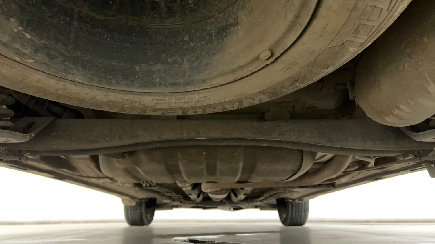 Used 2022 Kia Carens Luxury Plus 1.4 Petrol 7 STR Petrol Manual extra REAR UNDERBODY VIEW (TAKEN FROM REAR)