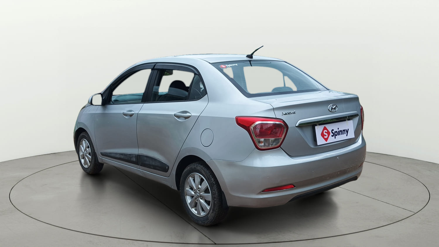 Used 2015 Hyundai Xcent S 1.2 (O) Petrol Manual exterior LEFT REAR CORNER VIEW